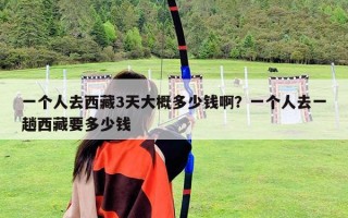 一个人去西藏3天大概多少钱啊？一个人去一趟西藏要多少钱