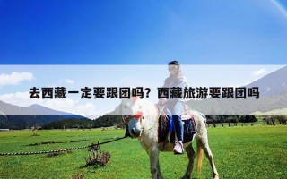 去西藏一定要跟团吗？西藏旅游要跟团吗