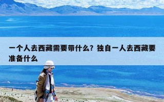 一个人去西藏需要带什么？独自一人去西藏要准备什么
