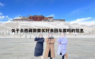 关于去西藏需要买好来回车票吗的信息
