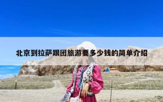 北京到拉萨跟团旅游要多少钱的简单介绍