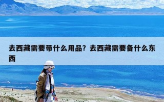 去西藏需要带什么用品？去西藏需要备什么东西