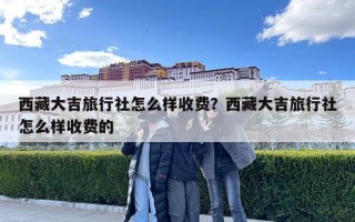 西藏大吉旅行社怎么样收费？西藏大吉旅行社怎么样收费的