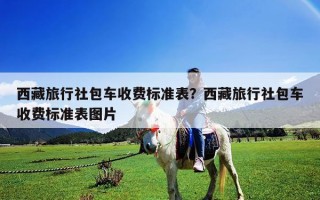 西藏旅行社包车收费标准表？西藏旅行社包车收费标准表图片