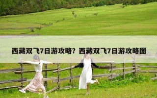西藏双飞7日游攻略？西藏双飞7日游攻略图