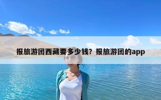 报旅游团西藏要多少钱？报旅游团的app