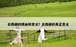 去西藏的理由和意义？去西藏的真正意义
