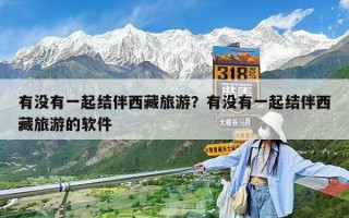 有没有一起结伴西藏旅游？有没有一起结伴西藏旅游的软件
