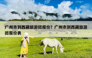 广州市到西藏旅游团报价？广州市到西藏旅游团报价表