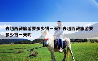 去趟西藏旅游要多少钱一天？去趟西藏旅游要多少钱一天呢