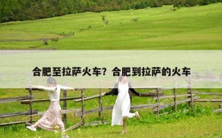 合肥至拉萨火车？合肥到拉萨的火车