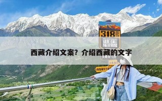 西藏介绍文案？介绍西藏的文字