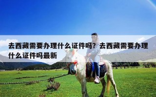 去西藏需要办理什么证件吗？去西藏需要办理什么证件吗最新