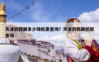 天津到西藏多少钱机票查询？天津到西藏航班查询