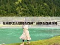 在成都怎么组团去西藏？成都去西藏攻略