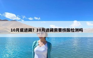 10月底进藏？10月进藏需要核酸检测吗