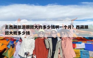 去西藏旅游跟团大约多少钱啊一个月？西藏跟团大概多少钱