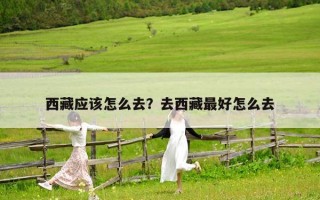 西藏应该怎么去？去西藏最好怎么去