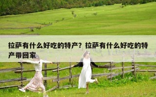 拉萨有什么好吃的特产？拉萨有什么好吃的特产带回家
