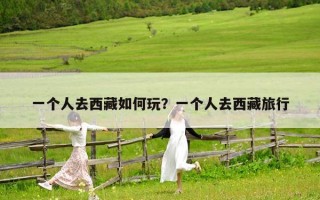 一个人去西藏如何玩？一个人去西藏旅行