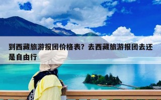 到西藏旅游报团价格表？去西藏旅游报团去还是自由行