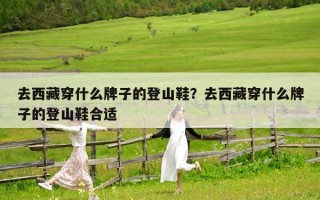 去西藏穿什么牌子的登山鞋？去西藏穿什么牌子的登山鞋合适