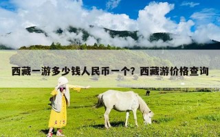 西藏一游多少钱人民币一个？西藏游价格查询