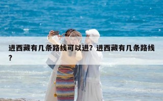 进西藏有几条路线可以进？进西藏有几条路线?