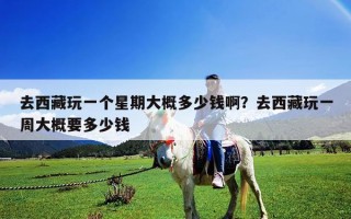 去西藏玩一个星期大概多少钱啊？去西藏玩一周大概要多少钱