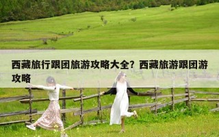 西藏旅行跟团旅游攻略大全？西藏旅游跟团游攻略