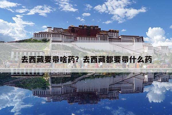 去西藏要带啥药?去西藏都要带什么药