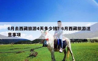 6月去西藏旅游4天多少钱？6月西藏旅游注意事项
