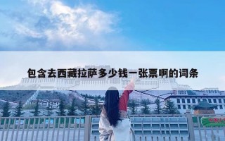 包含去西藏拉萨多少钱一张票啊的词条