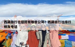 西藏旅行社组团有哪些公司？西藏旅行社排行榜及电话