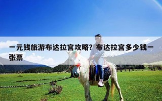 一元钱旅游布达拉宫攻略？布达拉宫多少钱一张票