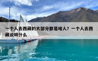 一个人去西藏的大部分都是啥人？一个人去西藏说明什么