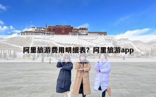 阿里旅游费用明细表？阿里旅游app