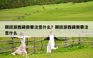 跟团游西藏需要注意什么？跟团游西藏需要注意什么