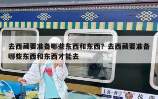 去西藏要准备哪些东西和东西？去西藏要准备哪些东西和东西才能去