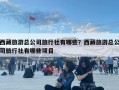 西藏旅游总公司旅行社有哪些？西藏旅游总公司旅行社有哪些项目