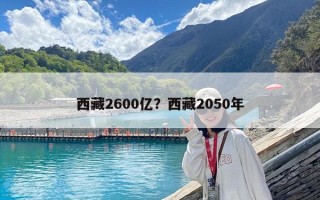 西藏2600亿？西藏2050年