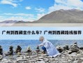 广州到西藏坐什么车？广州到西藏路线推荐