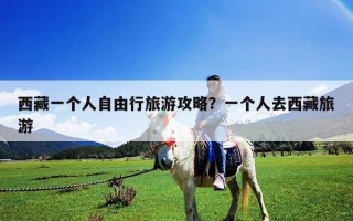 西藏一个人自由行旅游攻略？一个人去西藏旅游