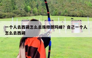 一个人去西藏怎么去珠穆朗玛峰？自己一个人怎么去西藏