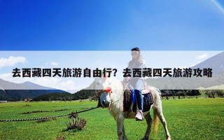 去西藏四天旅游自由行？去西藏四天旅游攻略