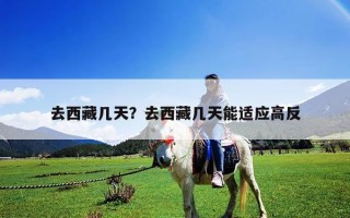 去西藏几天？去西藏几天能适应高反