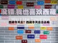 西藏冬天去？西藏冬天适合去嘛