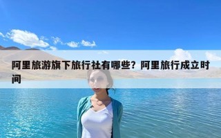 阿里旅游旗下旅行社有哪些？阿里旅行成立时间