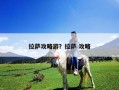 拉萨攻略游？拉萨 攻略