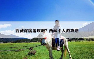 西藏深度游攻略？西藏个人游攻略